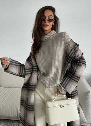 Гольф в стиле loro piana беж молоко черный