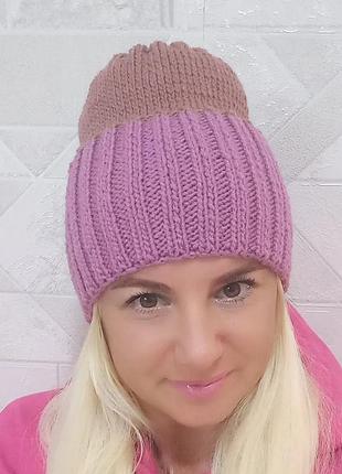 Шапка женская👍 54-55-56р.💕осень-весна❤️ручной работы 👋