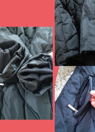 Шикарное теплое длинное стеганное пальто пуховик, tcm, p. 34-364 фото