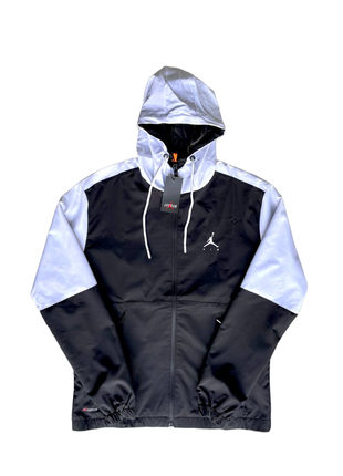 Мужская плащевка jordan windbreaker b&amp;w.