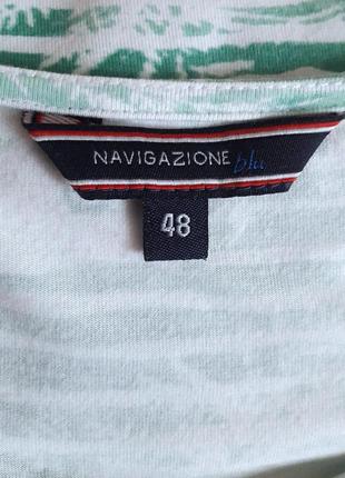 Нежная стрейчевая футболка, 54-56, натуральная вискоза, эластан,  navigazione blue3 фото