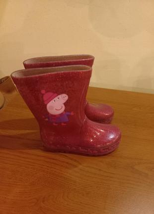 Резиновые сапожки свинка пеппа