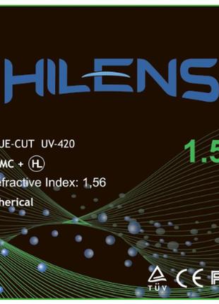 Лінзи для окулярів hilens 1,56 blue-cut shmc