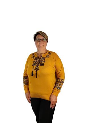 Джемпер вышиванка батал / супер батал 2