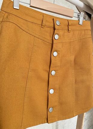Спідниця джинсова на ґудзиках юбка міні2 фото