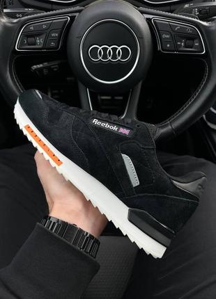 Мужские кроссовки reebok classic black white 41-42-43-44-45-46