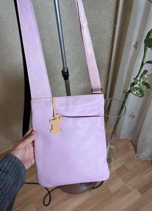 Сумка кожаная розовая radley