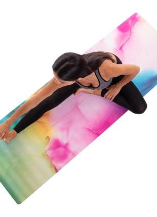 Килимок для йоги замшевий record розмір 183x61x0,3 см8 фото