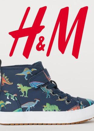 Кроссовки кеды хайтопы для мальчика h&m1 фото