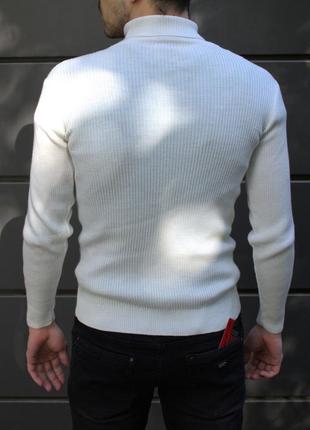 Теплый мужской свитер с горлом качественный гольф турецкого производства4 фото