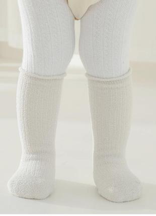 Теплі плюшеві шкарпетки гольфики підколінники3 фото