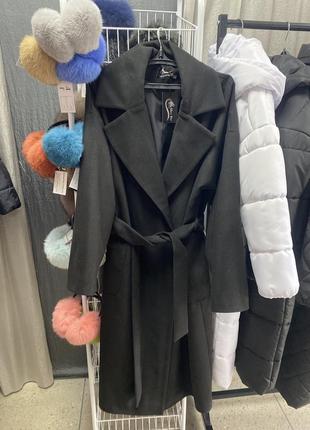 Стильне жіноче кашемірове пальто, демісезон, 110 см довжина, 40-56 розміри4 фото