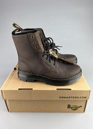 Шкіряні високі черевики dr.martens combs leather мартенси оригінал