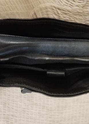 Новая большая кожаная брендовая люксовая премиум сумка шопер под ноутбук дорожная сумка johnny paris4 фото