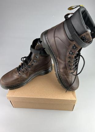 Кожаные зимние ботинки мартенсы оригинал dr.martens combs tech leather5 фото