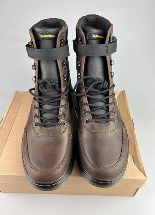 Кожаные зимние ботинки мартенсы оригинал dr.martens combs tech leather4 фото