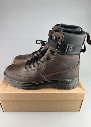 Кожаные зимние ботинки мартенсы оригинал dr.martens combs tech leather2 фото