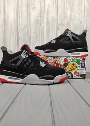 Nike air jordan 4 retro bred winter8 фото