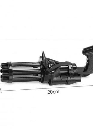 Детский автоматический пистолет пулемёт для мыльных пузырей, детский пистолет для пузырей7 фото