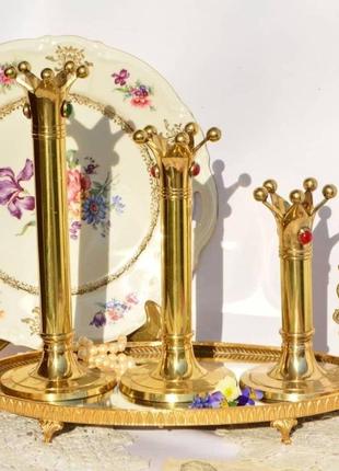 Латунные подсвечники антиквариат