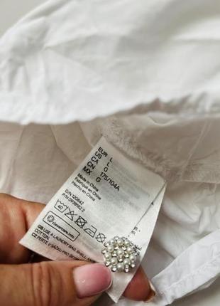 Красивая блуза рубашка с рюшами h&m.8 фото