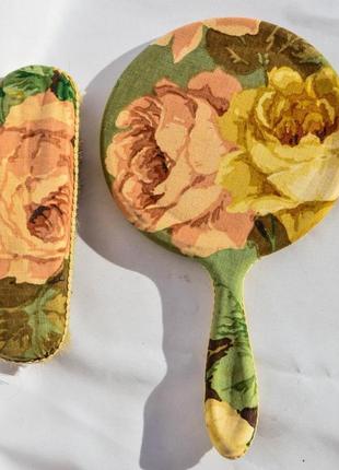 Чудовий набір! дзеркало(дзеркальце) і щітка! вінтаж! англія!