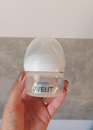 Пляшечка для годування philips avent natural, з силіконовою соскою, 60 мл1 фото