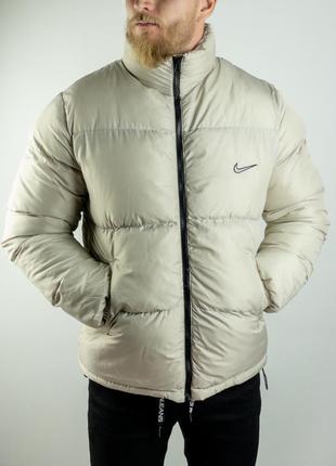 Мужская зимняя куртка nike white star