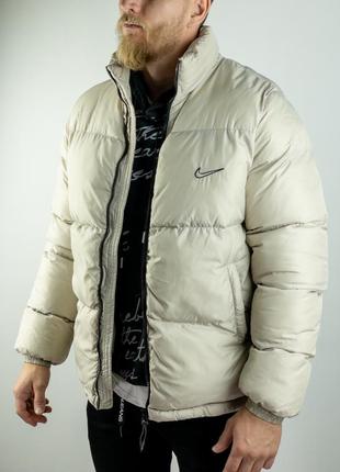 Мужская зимняя куртка nike white star2 фото