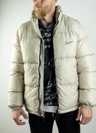 Мужская зимняя куртка nike white star4 фото