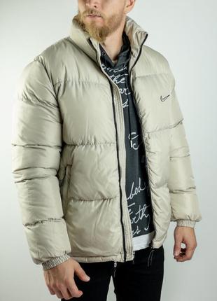 Мужская зимняя куртка nike white star5 фото