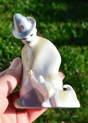 Чудова статуетка легендарного полонського завода "клоун карандаш із собачкою кляксою"