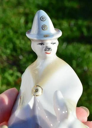 Чудова статуетка легендарного полонського завода "клоун карандаш із собачкою кляксою"