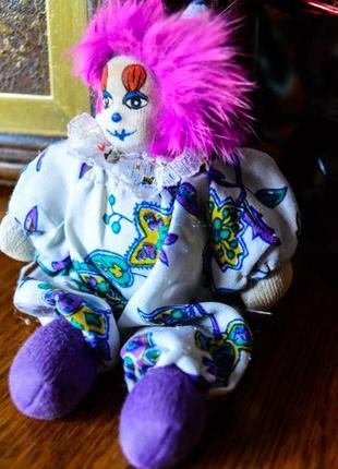 Коллекционная кукла! клоун,арлекин! германия!