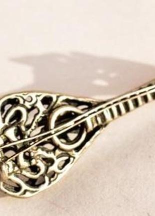 Коллекционная скульптура,мандалина! домбра! миниатюра! серебро! germany!