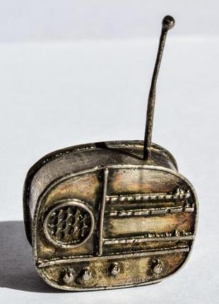 Коллекционная скульптура,радио! миниатюра! серебро7 фото