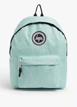 Голубой рюкзак с эффектом брызг краски дождя школьный спорт туризм