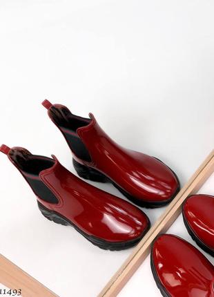 Резиновые ботинки резиновые сапоги ботинки сапоги для непогода4 фото