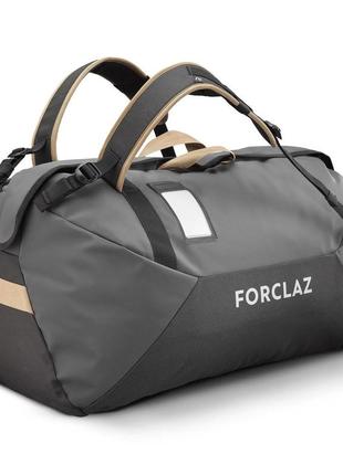 Спортивная дорожная сумка/рюкзак для трекинга forclaz 100л 75 x 45 x 40см серый