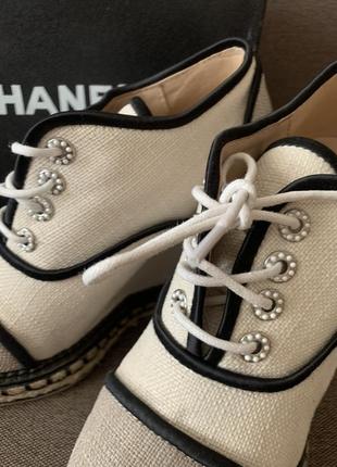 Оригинальные chanel туфли мокасины кеды ботинки2 фото