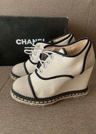 Оригинальные chanel туфли мокасины кеды ботинки3 фото