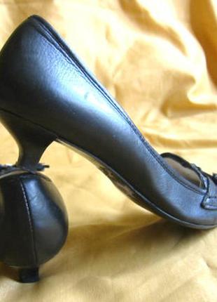 Черные кожаные туфли типа мокасины, натуральная кожа, enzo angiolini 6,5 р. (амер.)4 фото