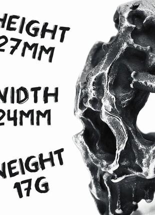 Кольцо печатка перстень мужское стальное dangeon skull из медицинской нержавеющей стали с черепом 206 фото
