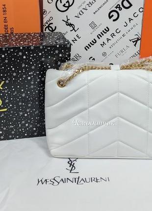 Жіноча шкіряна сумка yves saint laurent ів сен лоран, крос боді, брендові сумки, жіночі сумки, 14252 фото