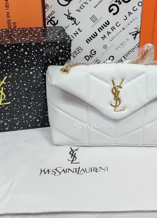 Жіноча шкіряна сумка yves saint laurent ів сен лоран, крос боді, брендові сумки, жіночі сумки, 14251 фото