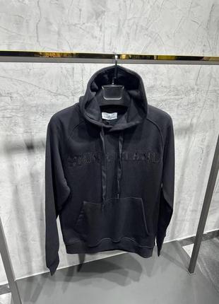 Чоловічий худі stone island lux чорний