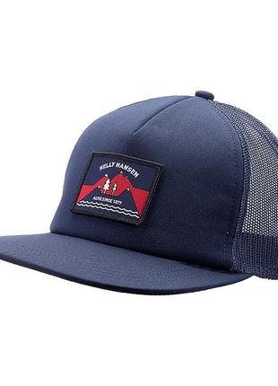 Мужская кепка helly hansen hh flatbrim trucker cap синий one size (7d67155-597 one size)