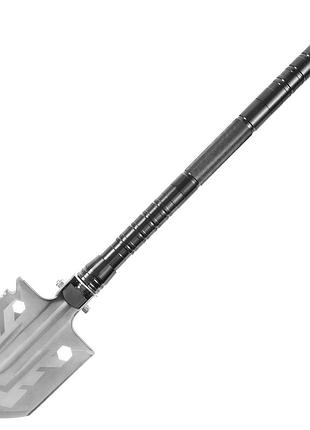 Тактическая складная лопата badger outdoor multipurpose folding survival (bo-mfsh7-slv)