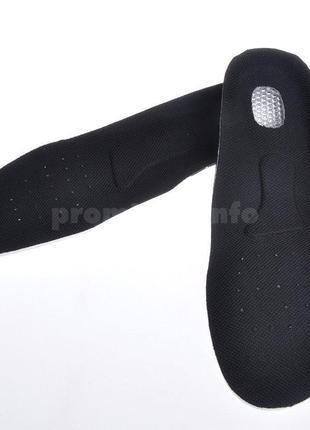 Устілки ортопедичні з антишокової захистом п'яти 35-40 р (22.5 - 26.5 см) чорні6 фото