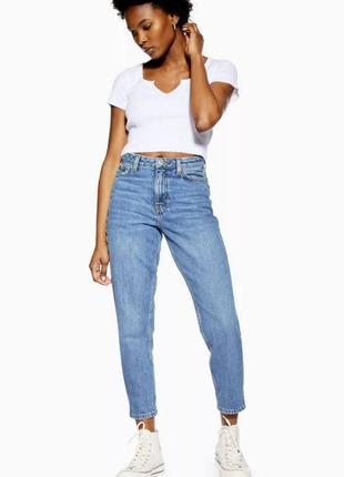 Джинсы мом винтаж укороченные